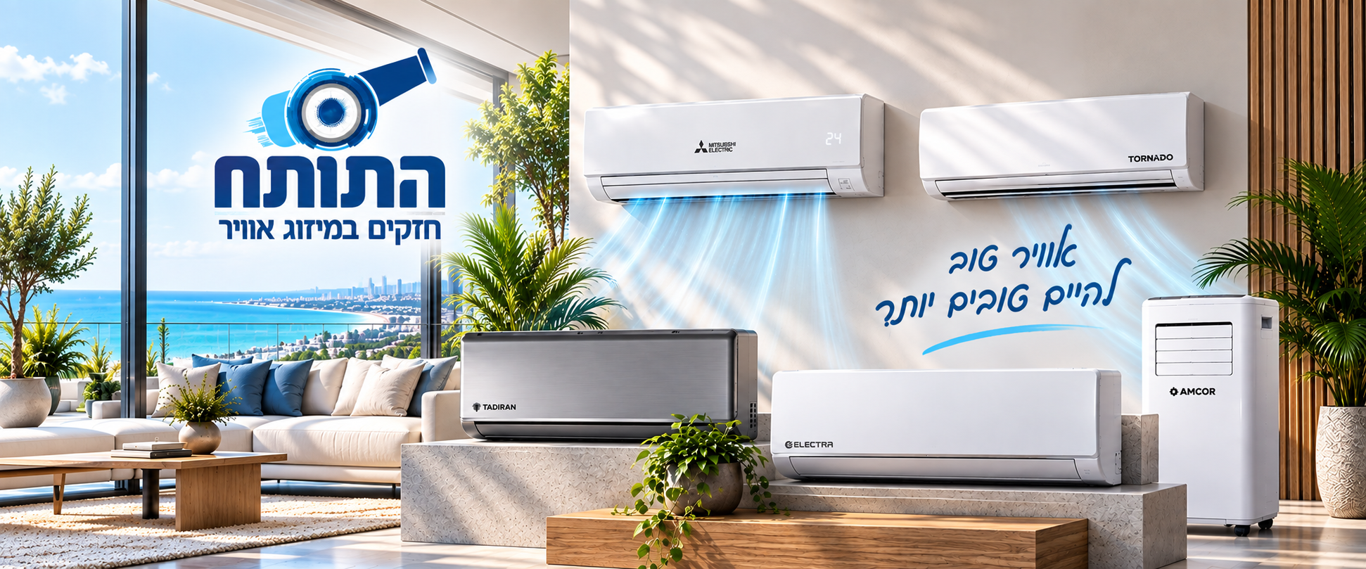 מזגן והתקנה מקצועית — התותח מיזוג אוויר